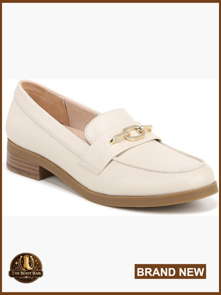 Women's Metallic Link Loafers With Arch Support & Cushioning